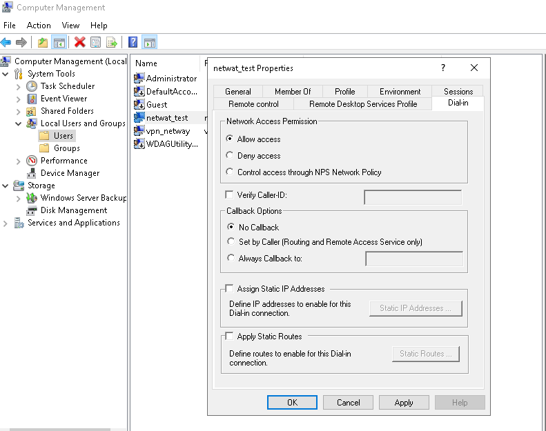 การสร้าง User Windows server