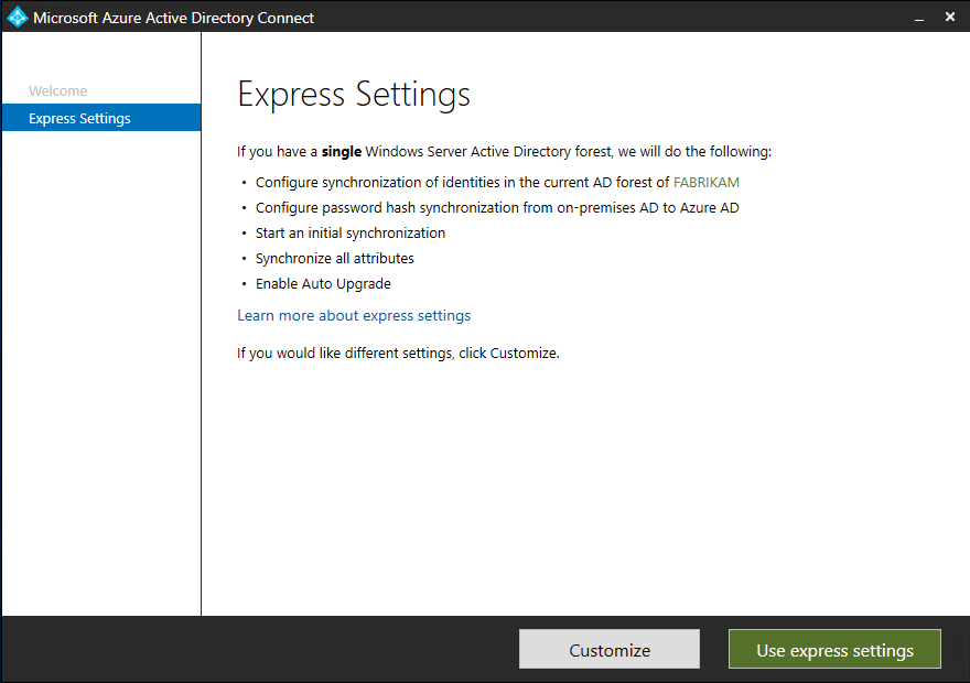วิธีการตั้งค่า Active Directory Synchronization (Azure AD Connect)