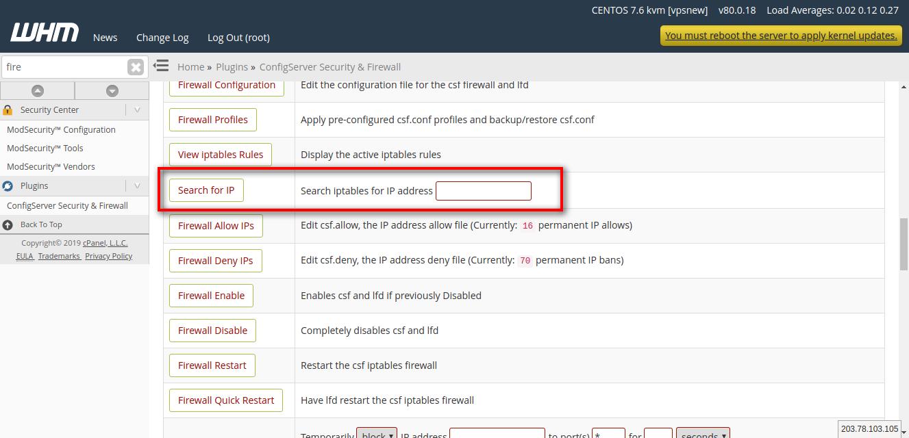 ip unblock firewall